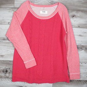 MOSSIMO* Women's Sleeve Crew Neck Pullover Knitted Sweater~‎ Size XL